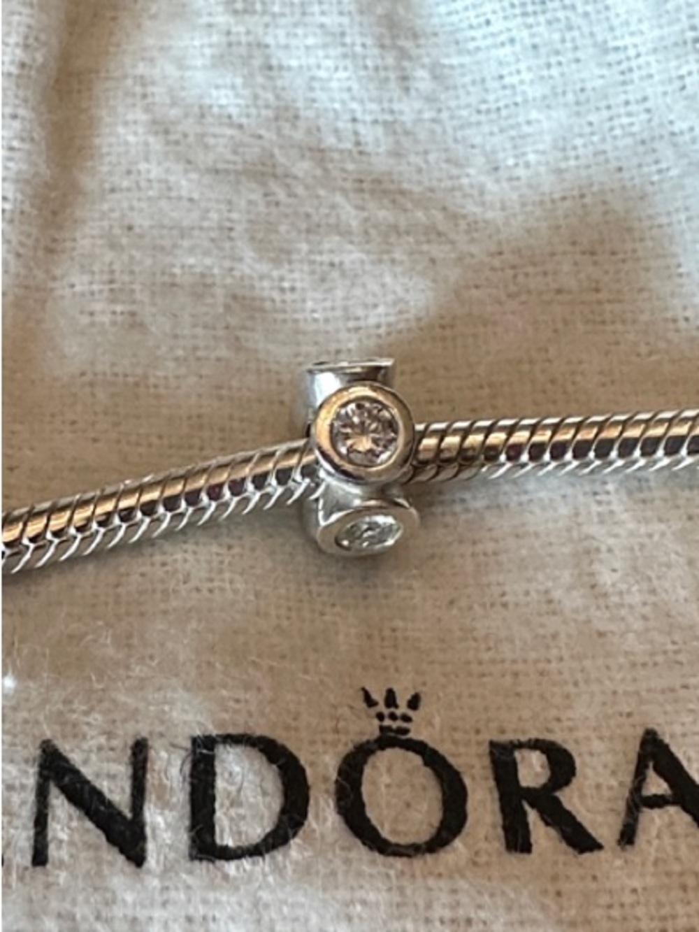 Pandora Lights CZ Spacer charm (model 790226)